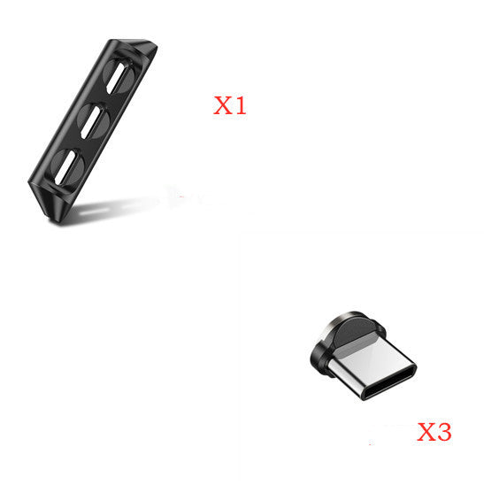 JMT-773706 Magnetic Charging Cable with Nylon Wire and Rotating Magnetic Suction Heads for Universal Compatibility