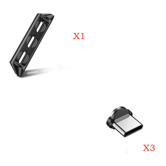 JMT-773706 Magnetic Charging Cable with Nylon Wire and Rotating Magnetic Suction Heads for Universal Compatibility