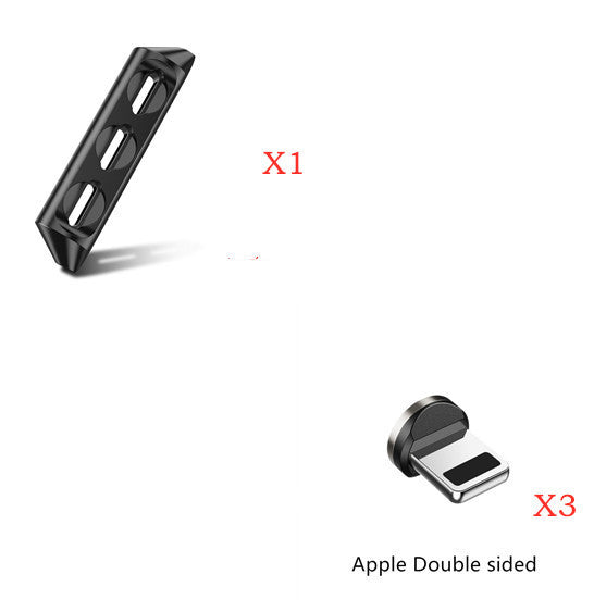JMT-773706 Magnetic Charging Cable with Nylon Wire and Rotating Magnetic Suction Heads for Universal Compatibility