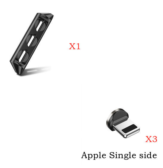 JMT-773706 Magnetic Charging Cable with Nylon Wire and Rotating Magnetic Suction Heads for Universal Compatibility