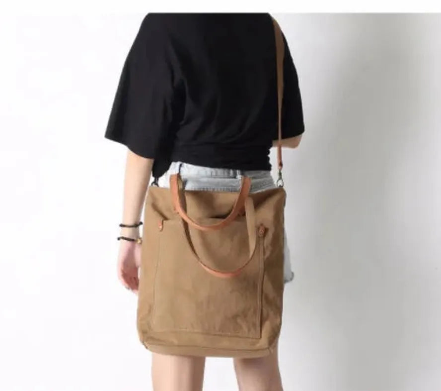 JMT-773706 Women's Canvas Crossbody Shopping Tote Bag - FX7096, 29x12x39CM