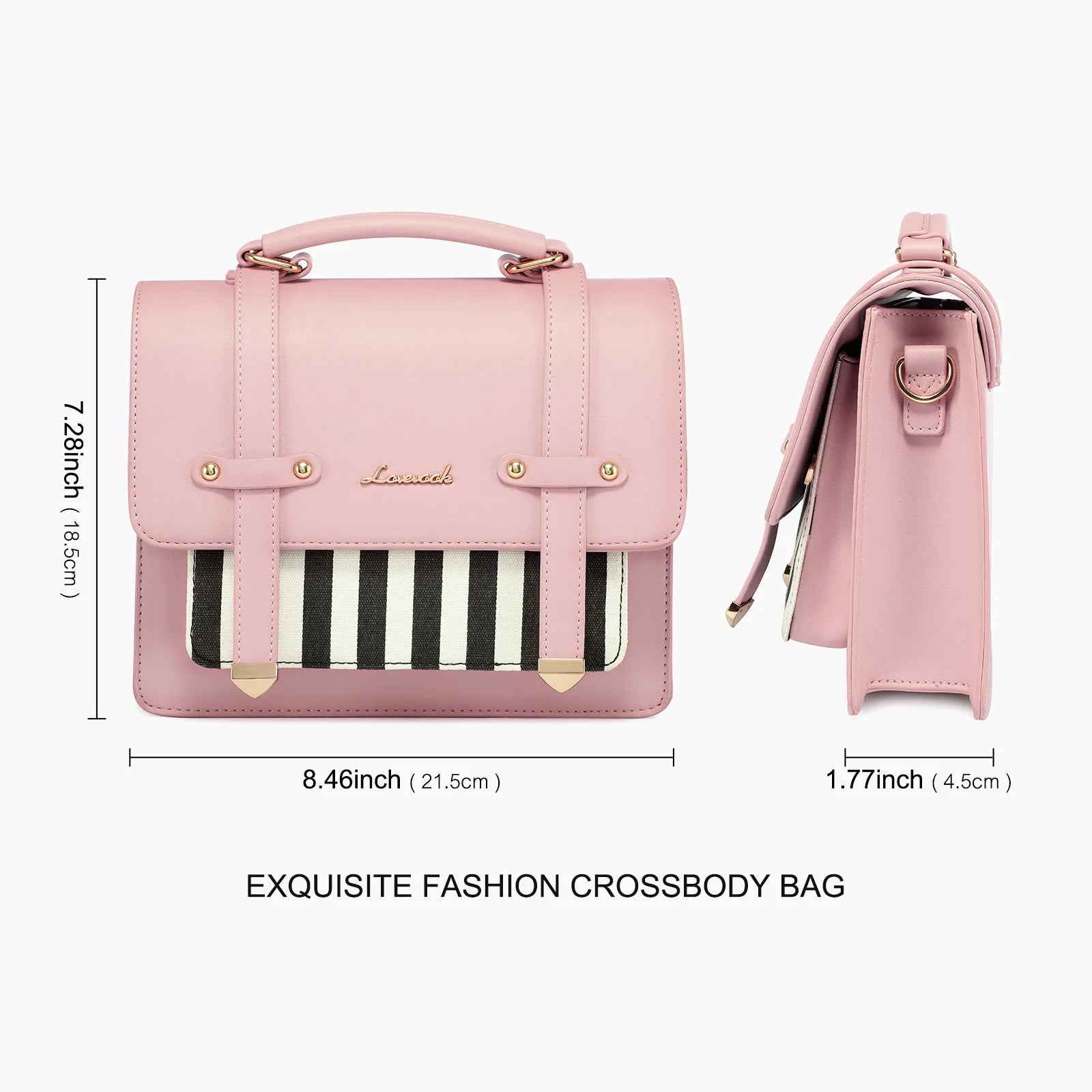 JMT-773834 Stylish LOVEVOOK Office Tote Bags for Women - Fashionable Strip Shoulder Handbags