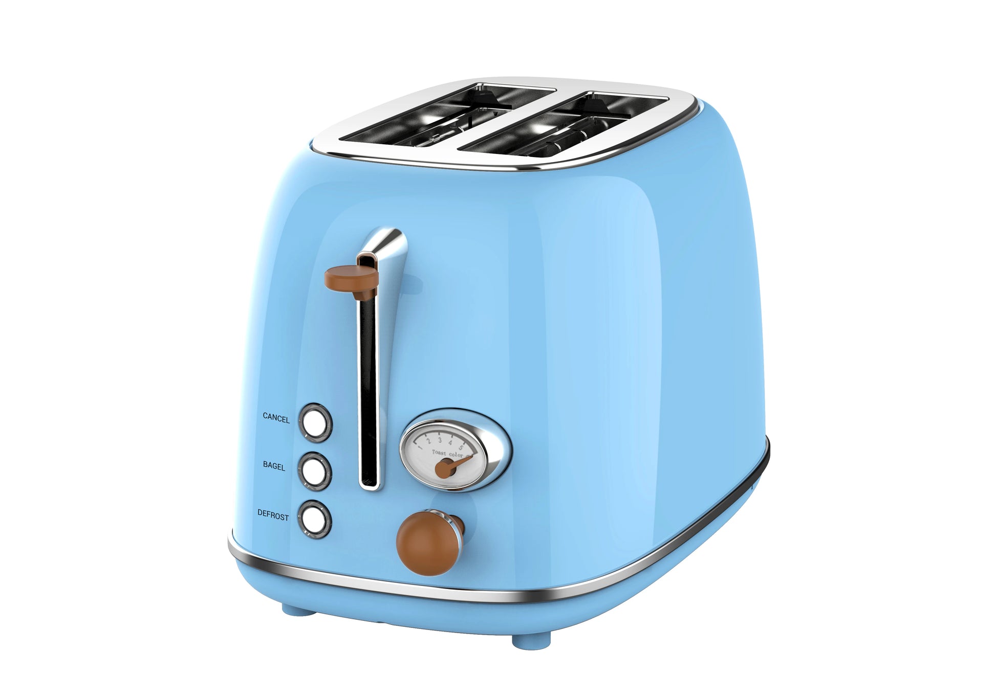 JMT-773962 Stainless Steel 2-Slice Electric Breakfast Sandwich Toaster with Automatic Pop-Up Function