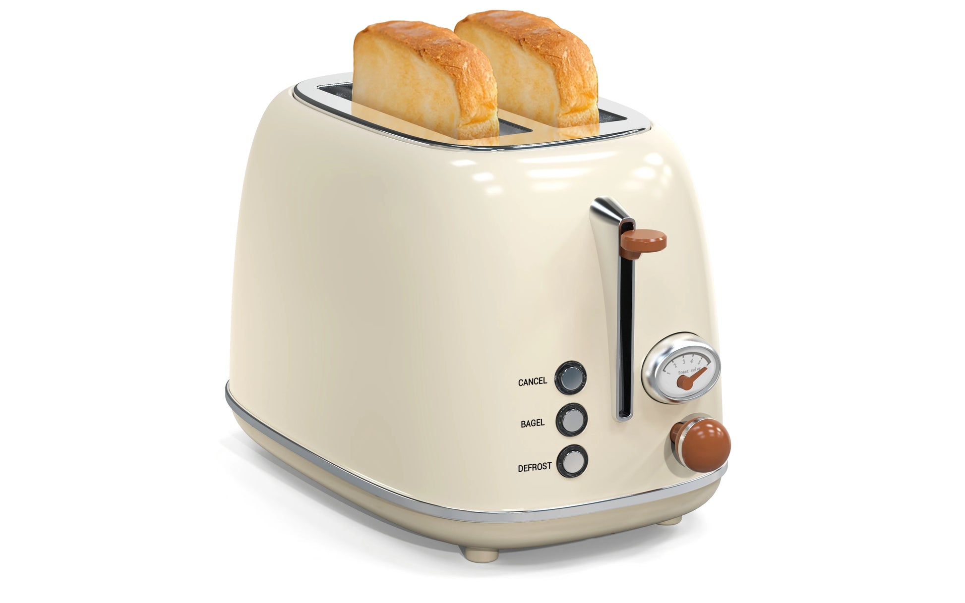 JMT-773962 Stainless Steel 2-Slice Electric Breakfast Sandwich Toaster with Automatic Pop-Up Function