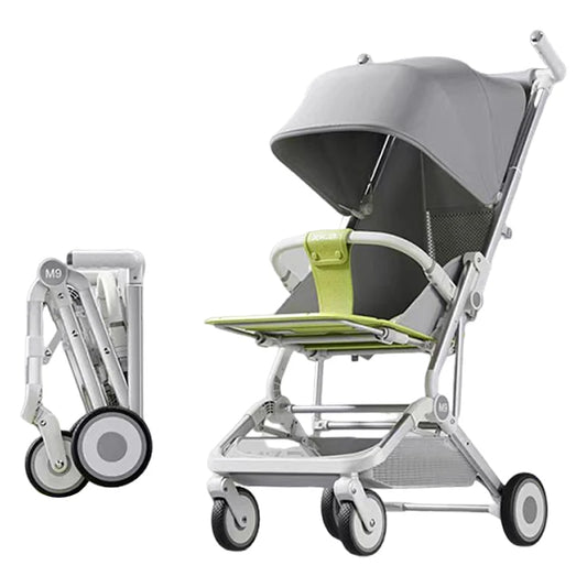 JMT-774026 Lightweight Folding Travel Baby Stroller with Detachable Canopy and Breathable Backrest