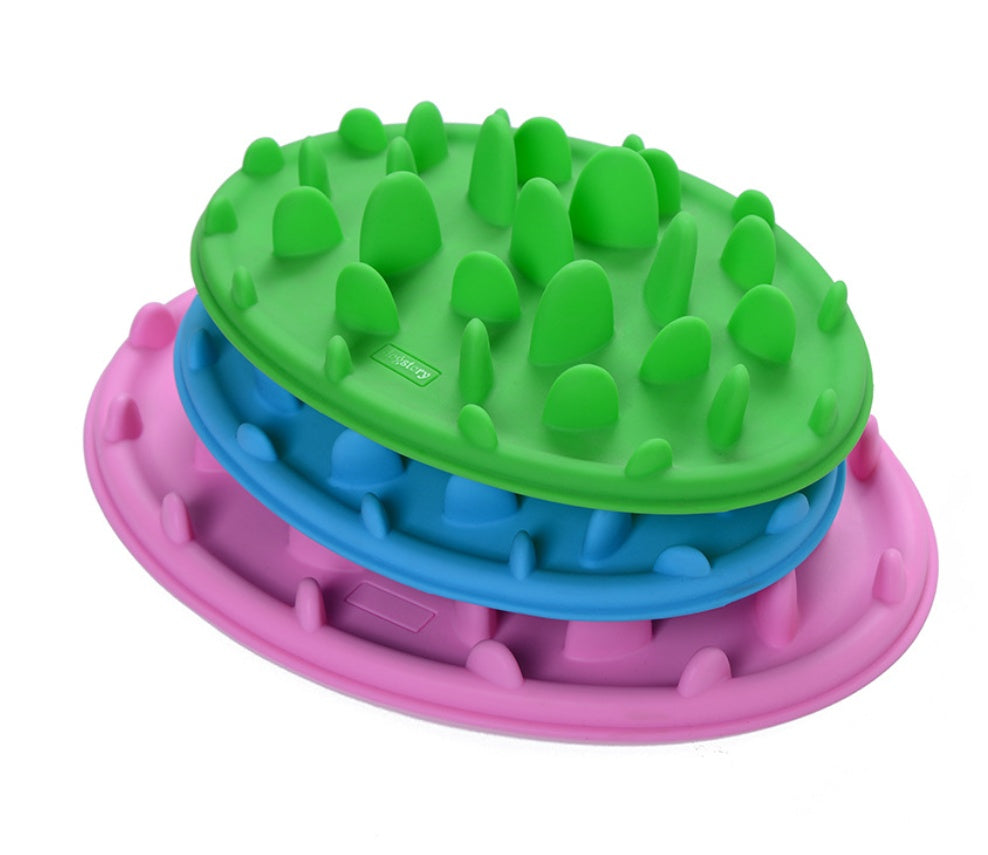 JMT-774154 Silica Gel Dog Licking Plate Mold - 15cm, Easy to Clean and Store