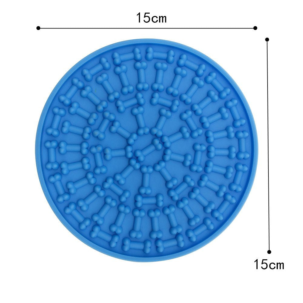 JMT-774154 Silica Gel Dog Licking Plate Mold - 15cm, Easy to Clean and Store