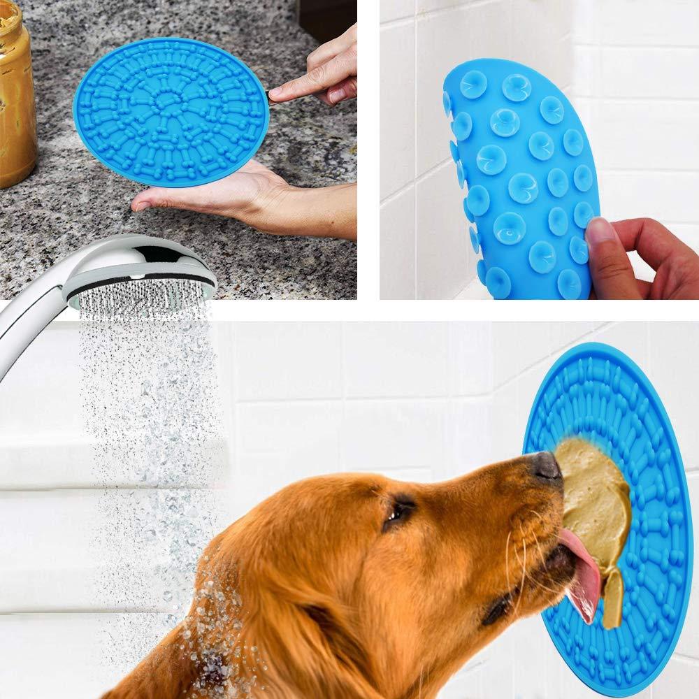 JMT-774154 Silica Gel Dog Licking Plate Mold - 15cm, Easy to Clean and Store