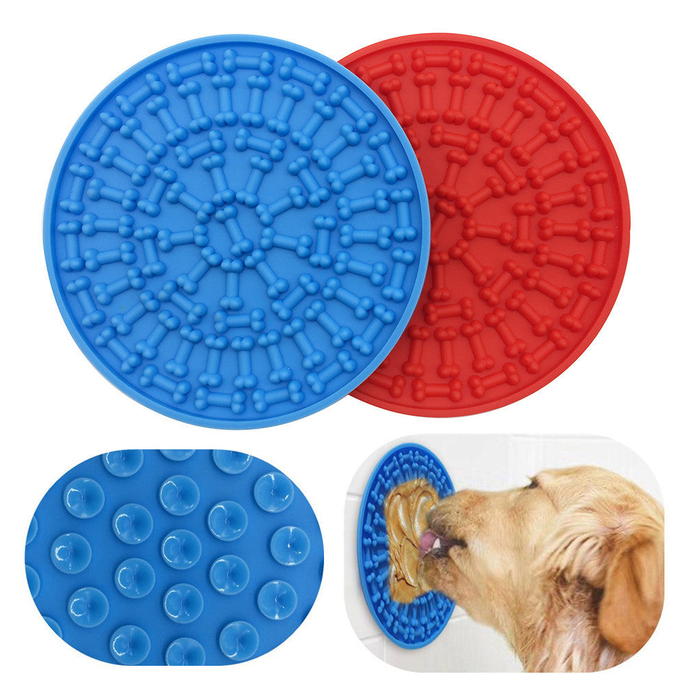 JMT-774154 Silica Gel Dog Licking Plate Mold - 15cm, Easy to Clean and Store