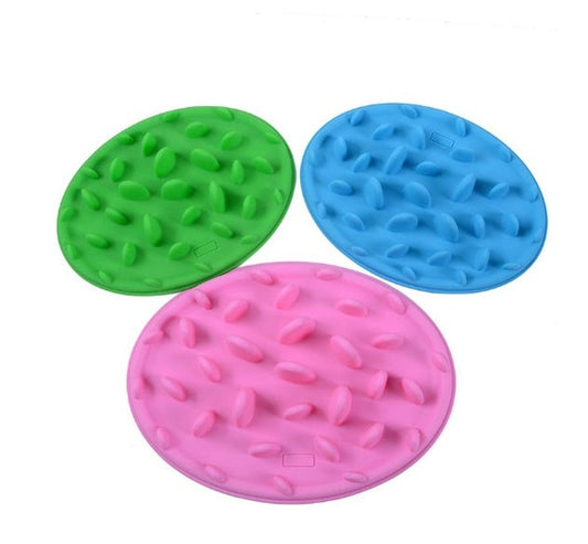JMT-774154 Silica Gel Dog Licking Plate Mold - 15cm, Easy to Clean and Store