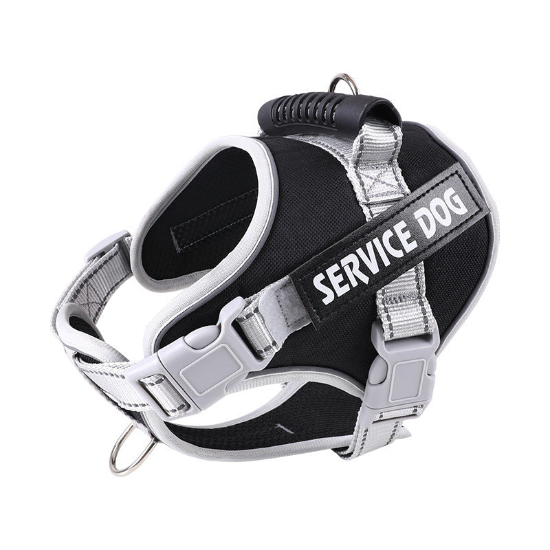 JMT-774346 Adjustable Dog Chest Strap with Traction Rope - Various Colors and Sizes Available