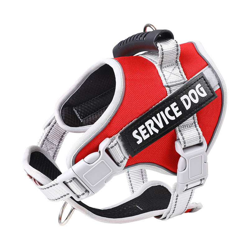 JMT-774346 Adjustable Dog Chest Strap with Traction Rope - Various Colors and Sizes Available