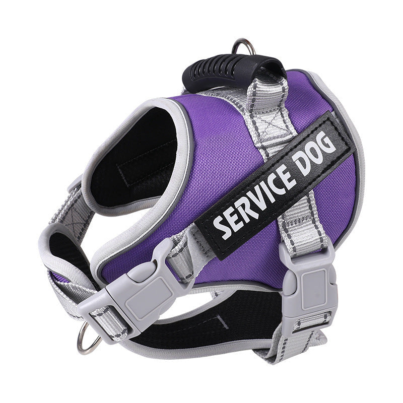 JMT-774346 Adjustable Dog Chest Strap with Traction Rope - Various Colors and Sizes Available