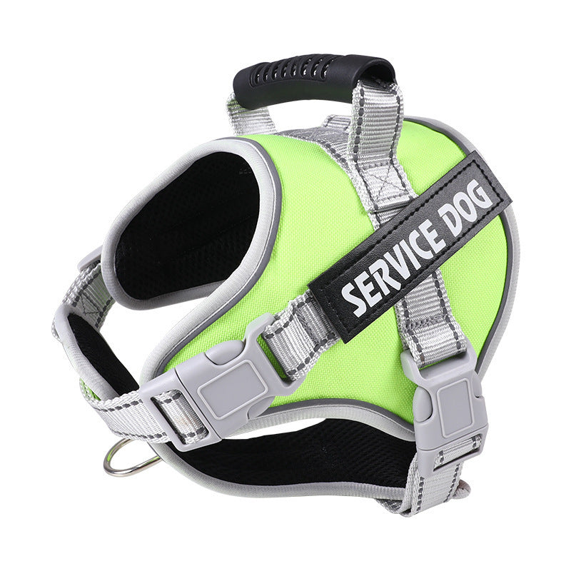 JMT-774346 Adjustable Dog Chest Strap with Traction Rope - Various Colors and Sizes Available