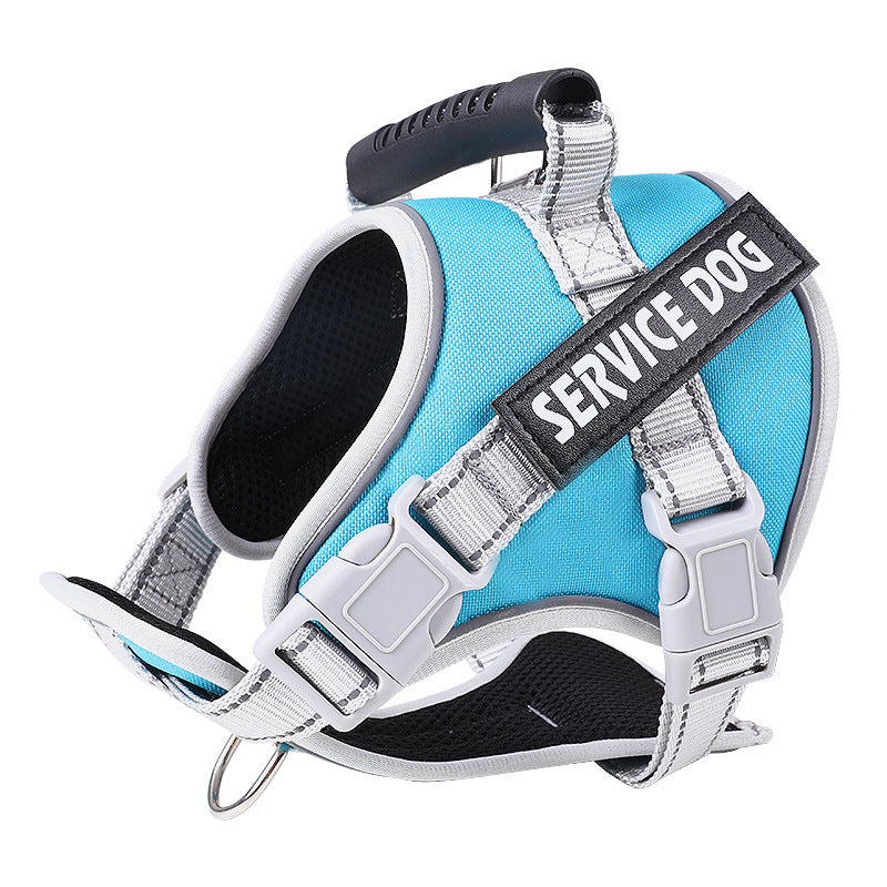 JMT-774346 Adjustable Dog Chest Strap with Traction Rope - Various Colors and Sizes Available