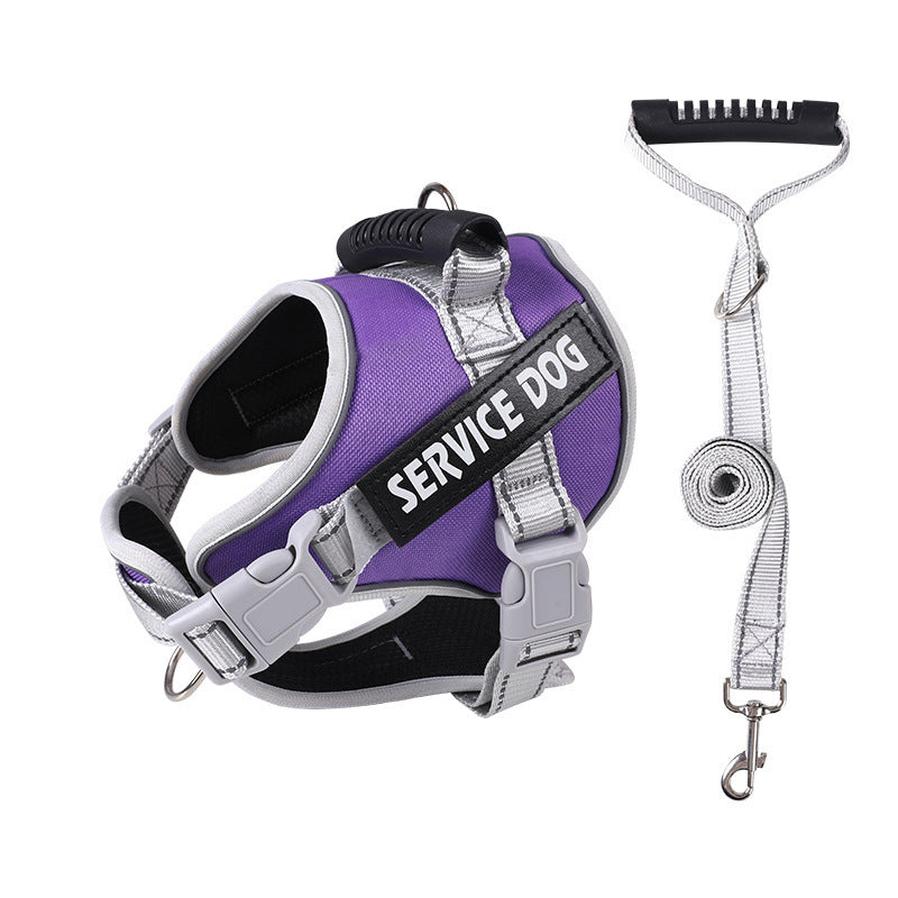 JMT-774346 Adjustable Dog Chest Strap with Traction Rope - Various Colors and Sizes Available