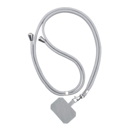JMT-774346 Electroplated Carbon Fiber Universal Card Phone Case Lanyard in Multiple Colors