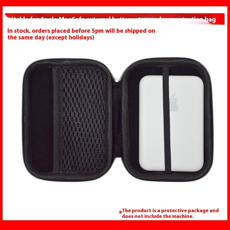 JMT-774346 Magnetic Wireless Power Bank Hard Protective Carrying Case - Fits Apple MagSafe Compatible Devices
