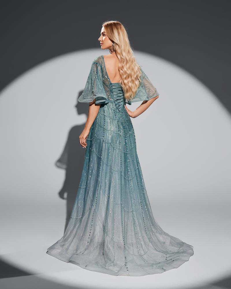 JMT-774410 Elegant Green Evening Dress for Women – Timeless Style and Sophisticated Design