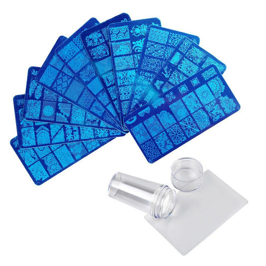 JMT-774474 Royal Blue Nail Printing Tool for All Skin Types, 0.02 kg