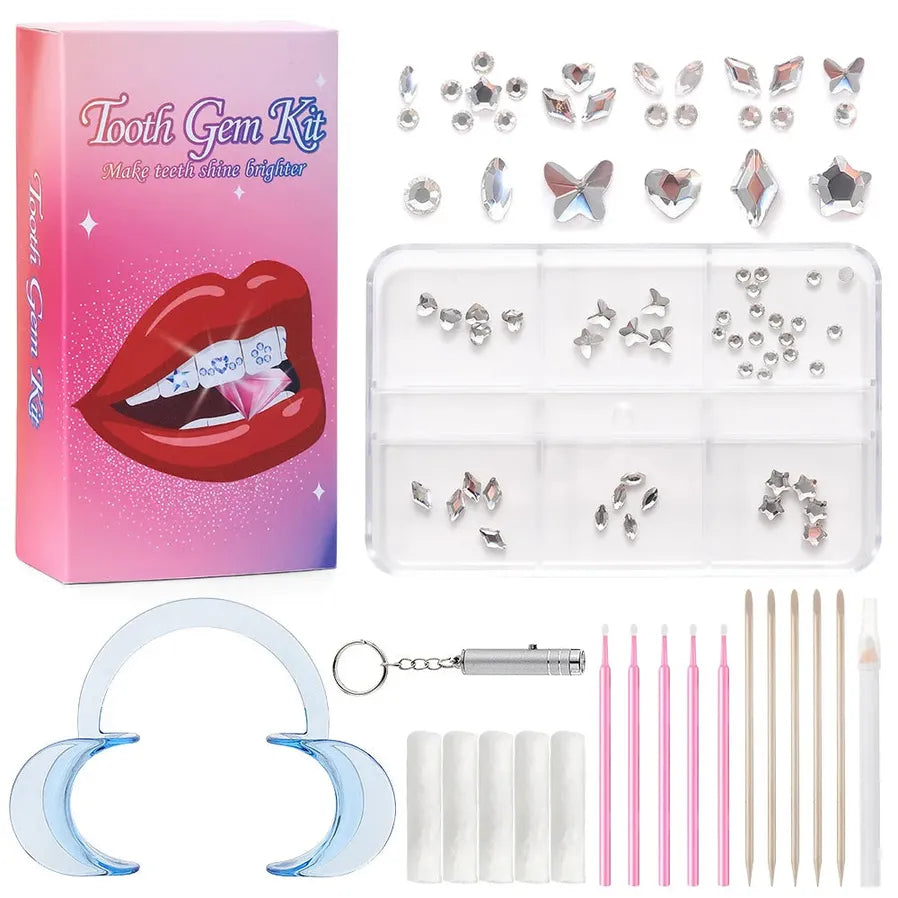 JMT-774538 Sparkling Tooth Rhinestones and Crystal Tooth Gems for Dazzling Smile Enhancement