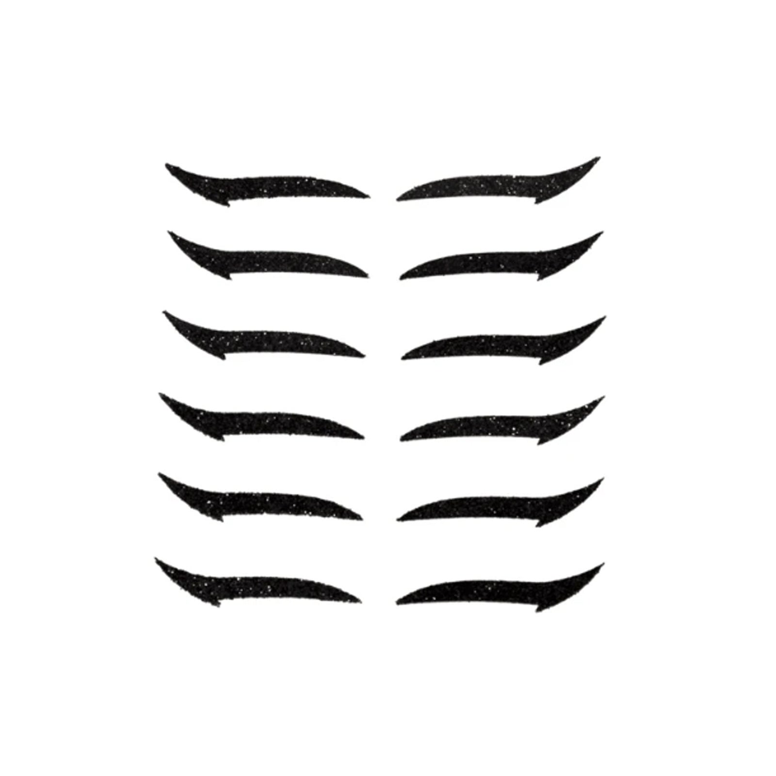 JMT-774602 Natural Eyeliner Sticker Set for Big Eye Makeup - 12 Pieces, Multiple Colors
