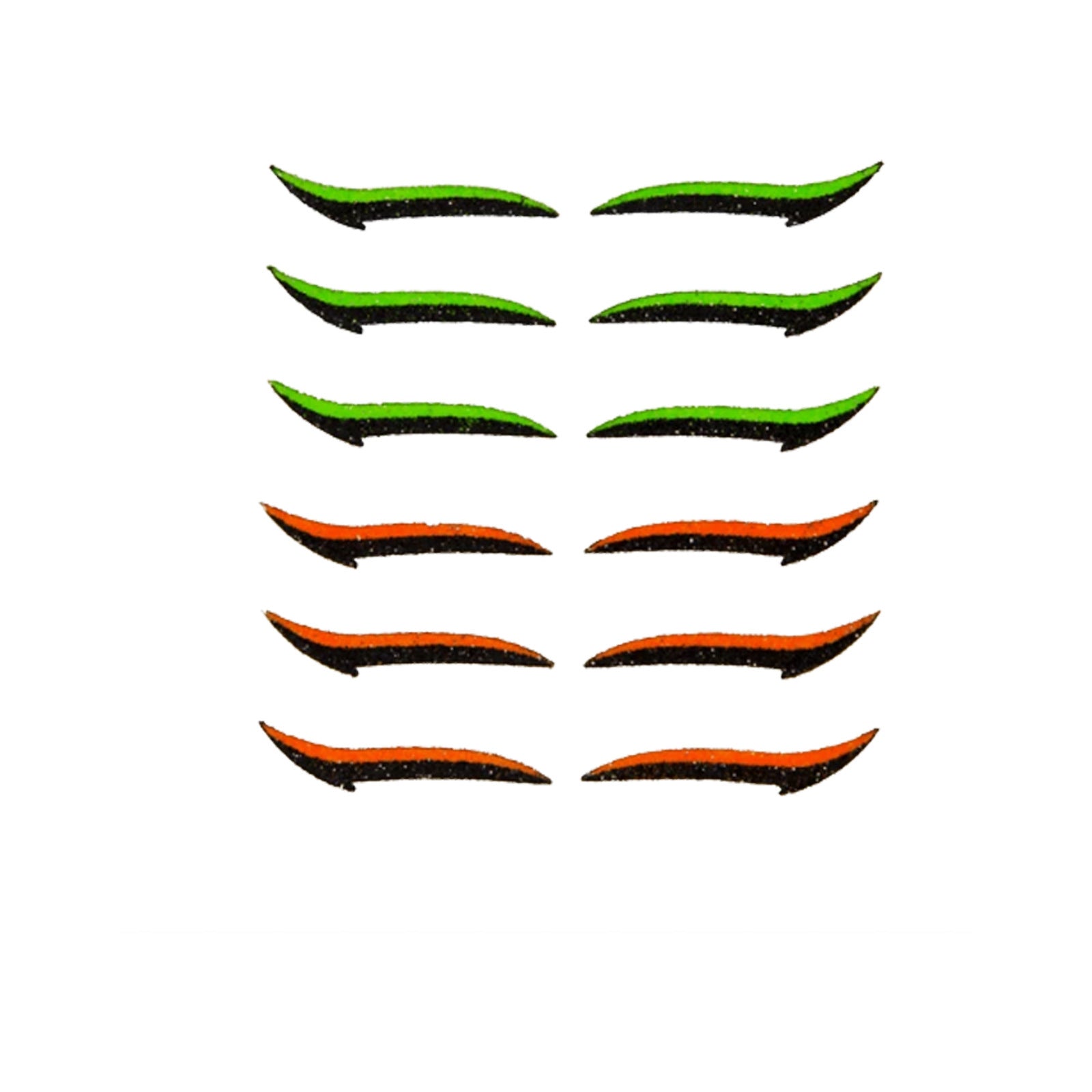 JMT-774602 Natural Eyeliner Sticker Set for Big Eye Makeup - 12 Pieces, Multiple Colors