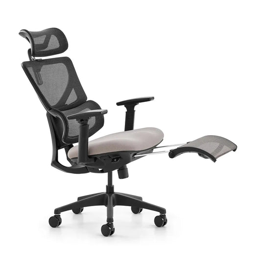 JMT-774922 Luxury Office Chair with Footrest, Executive Memory Foam Seat, 3D Armrests, Ergonomic Design for Home and Office Use