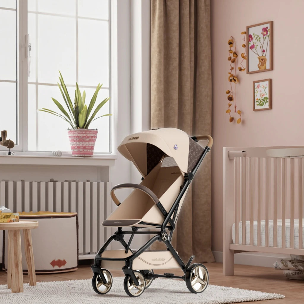 JMT-775178 Compact Folding Stroller with Enhanced Sunshade for Infants - Portable and Lightweight Design