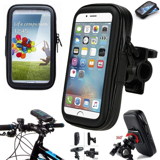 JMT-775242 Waterproof Bike Phone Holder Case for Motorcycles and Bicycles