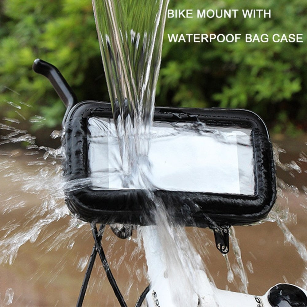 JMT-775242 Waterproof Bike Phone Holder Case for Motorcycles and Bicycles