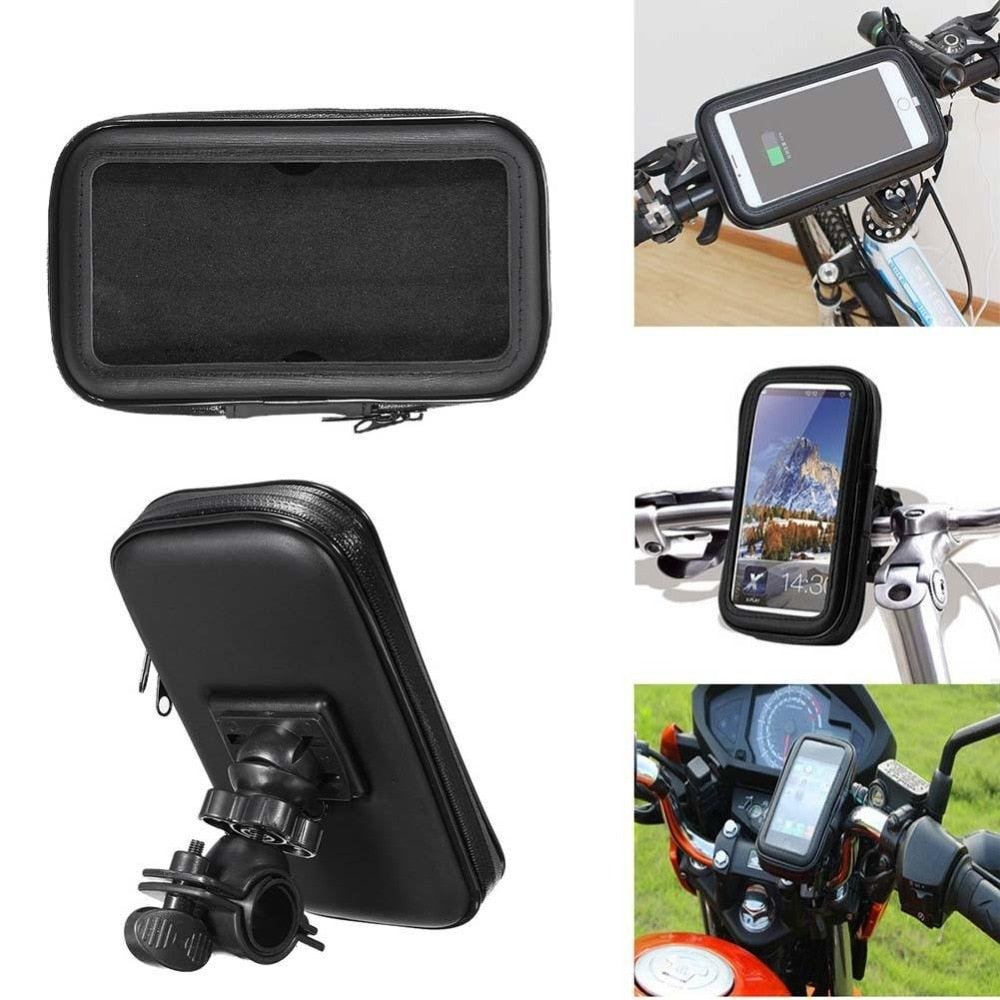JMT-775242 Waterproof Bike Phone Holder Case for Motorcycles and Bicycles