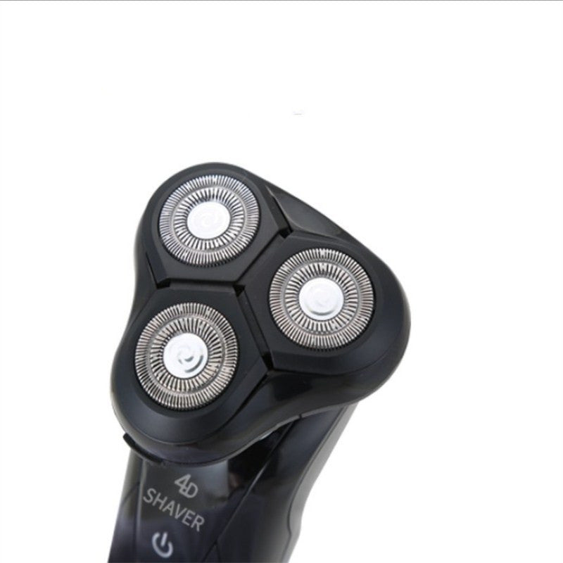 JMT-775562 Zhong Zheng Rechargeable 4D Floating Razor with 3 Rotating Blades and Waterproof Design