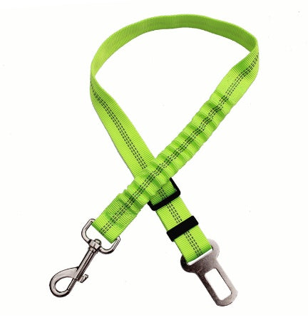 JMT-775818 Adjustable Dog Car Seat Belt with Elastic Buffer and Reflective Safety Features