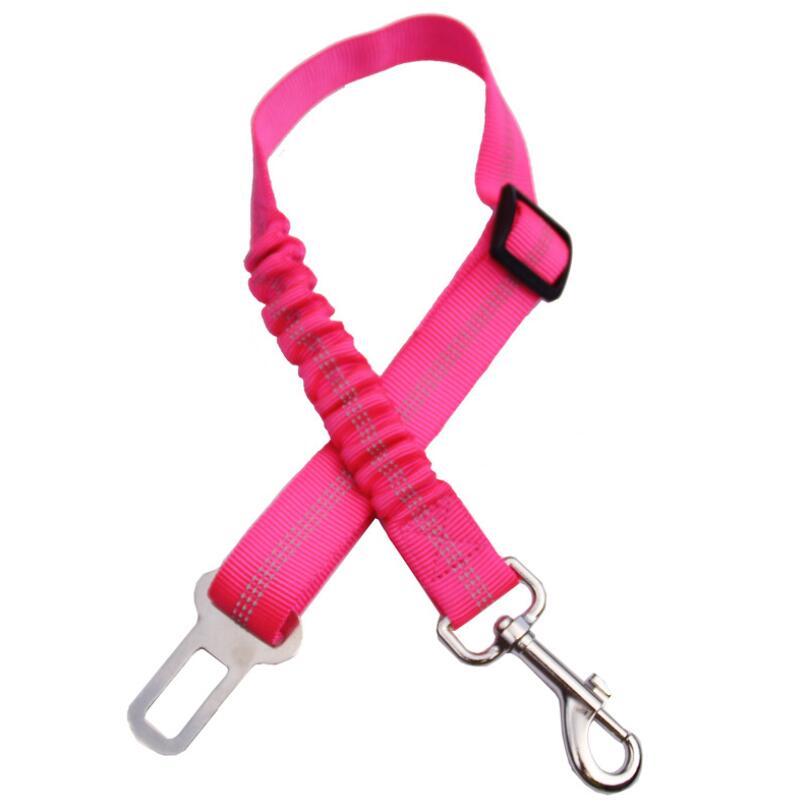 JMT-775818 Adjustable Dog Car Seat Belt with Elastic Buffer and Reflective Safety Features