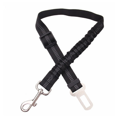 JMT-775818 Adjustable Dog Car Seat Belt with Elastic Buffer and Reflective Safety Features