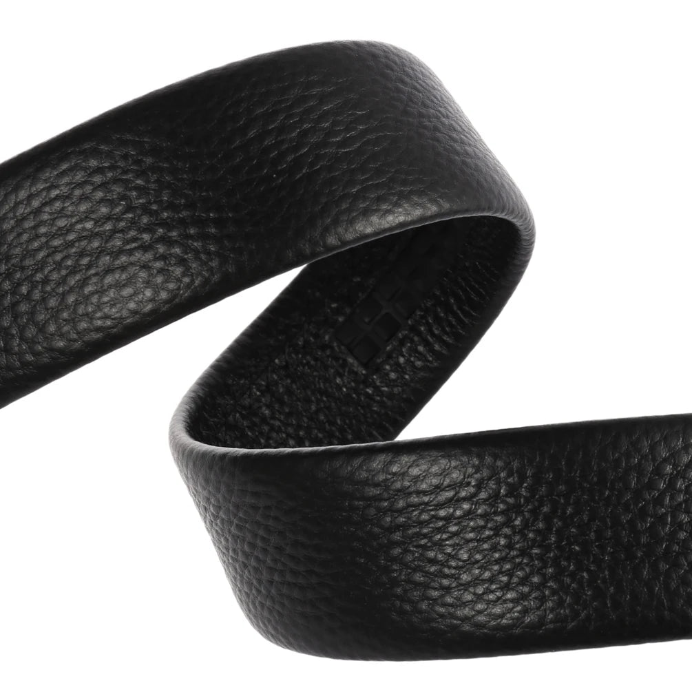 JMT-776074 Men's Cowhide Leather Belt Strip - Durable First Layer Design, Model LY35-3603