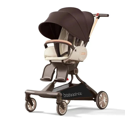 JMT-776458 Compact Lightweight 360-Degree Reversible Handle Pushchair for Newborns