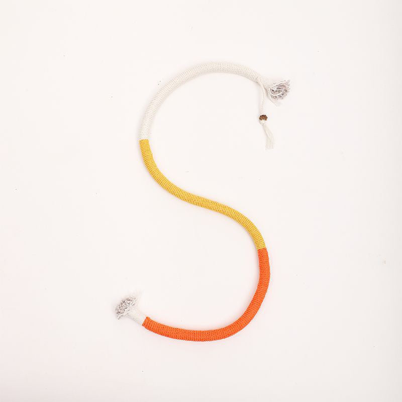 JMT-776458 Interactive Cotton Rope Cat Toy with Silvervine Fruit for Healthy Chewing and Dental Care, 27.6 Inches Long