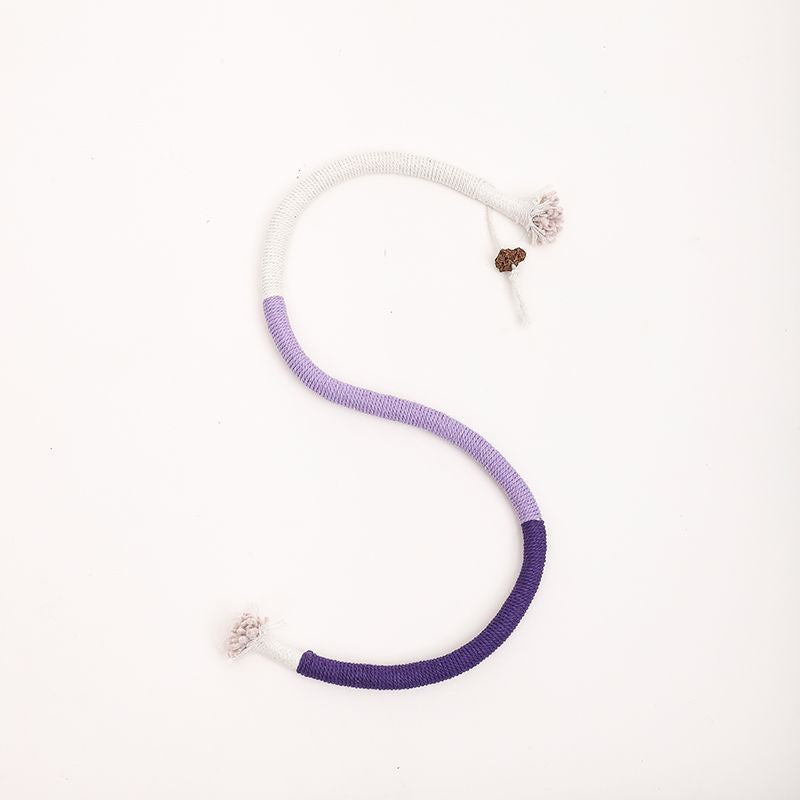 JMT-776458 Interactive Cotton Rope Cat Toy with Silvervine Fruit for Healthy Chewing and Dental Care, 27.6 Inches Long