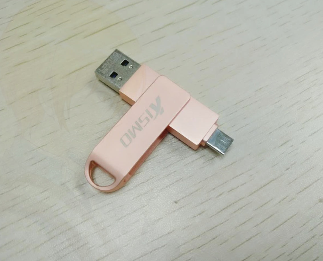 JMT-776650 Dual-Use High-Speed USB Flash Drive Compatible with Apple and Android Devices