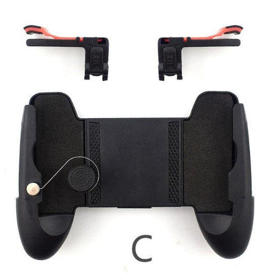 JMT-776778 3-in-1 Mobile Game Controller Compatible with 4.7 to 6.5 inch Phones, Includes Trigger and Joystick Accessories
