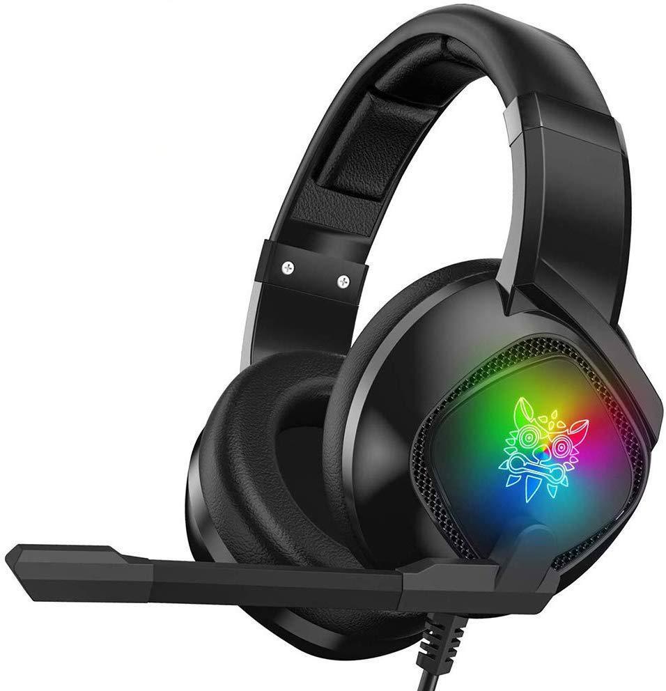 JMT-776970 ONIKUMA K19 RGB Gaming Headset with Omnidirectional Microphone and 50mm Drivers