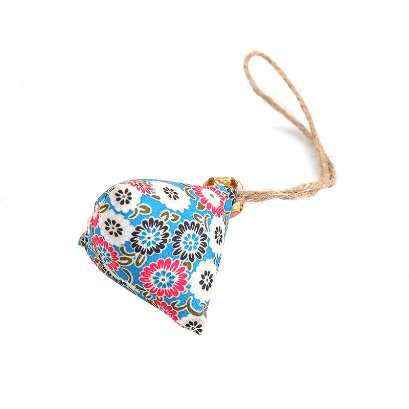 JMT-777290 Catnip Cat Dumplings with Bells - Chew Toy in Light Blue, Navy Blue, Light Brown, Small Pink, and Red