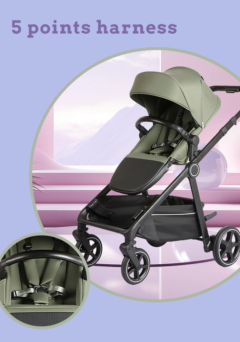 JMT-777610 Lightweight Twin Baby Stroller 3 in 1 for Newborns to 3 Years - Versatile Jogger and Double Seat Design