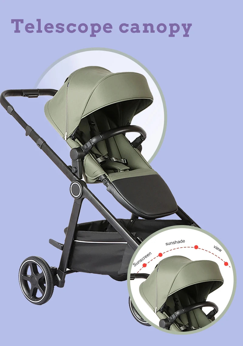 JMT-777610 Lightweight Twin Baby Stroller 3 in 1 for Newborns to 3 Years - Versatile Jogger and Double Seat Design