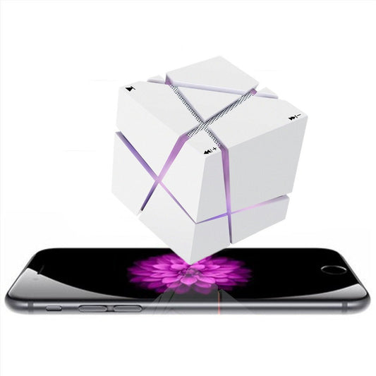 JMT-777802 Creative Rubik's Cube Bluetooth Speaker with Colorful LED Lights, Modern ABS Design