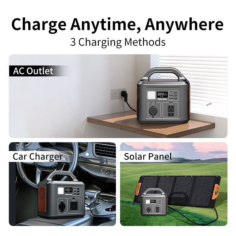 JMT-777802 Portable Power Station 600W with 538WH Lithium Battery for Home and Outdoor Emergency Use