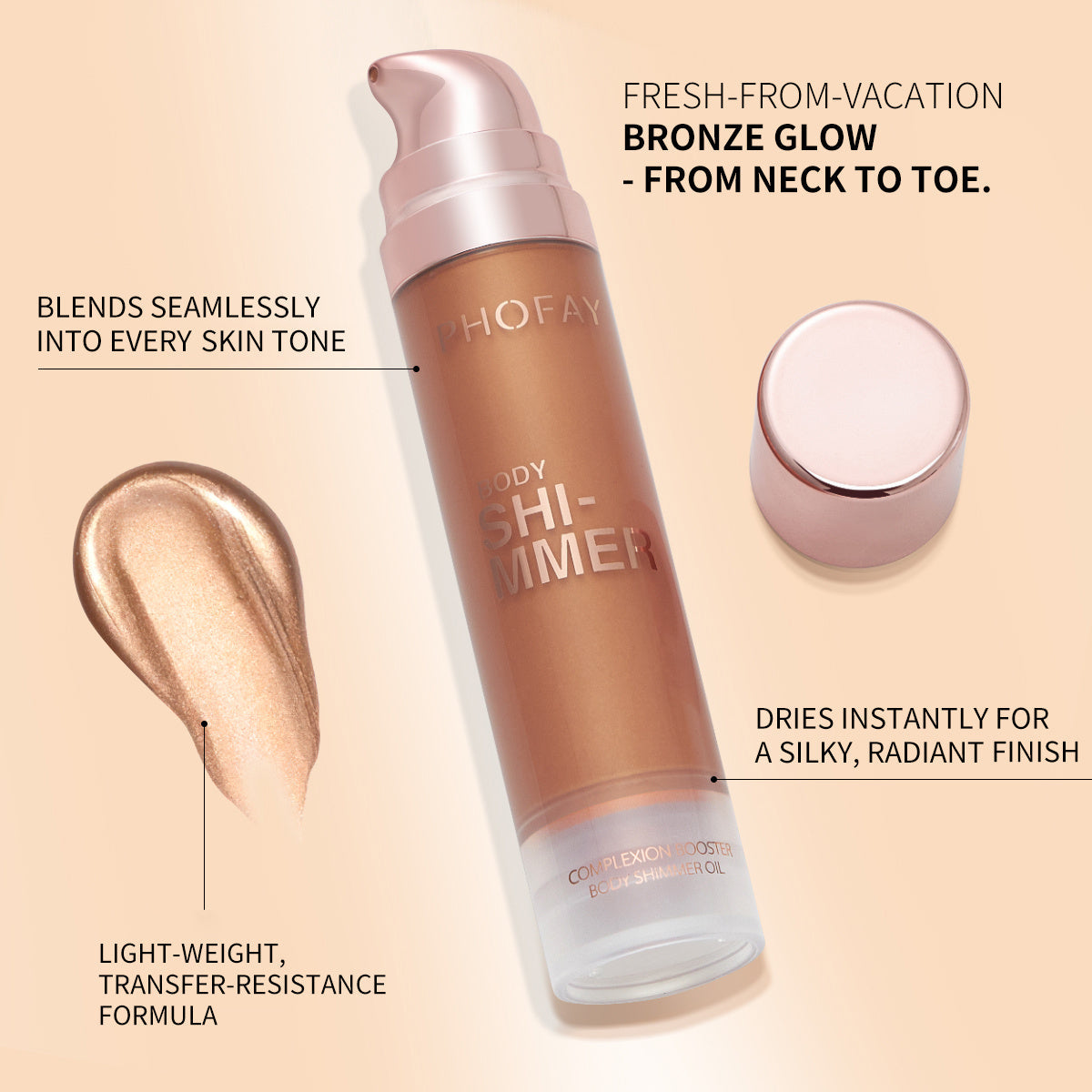 JMT-778058 Silky Body Shimmer Oil for Radiant Skin – 25 ML