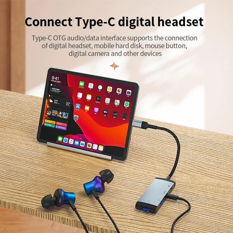 JMT-778122 4-in-1 USB 3.0 Docking Station Adapter for iPhone, iPad, and Laptop with PD Charging